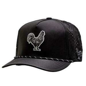 Pins & Aces Perforated Rope Rooster Hat