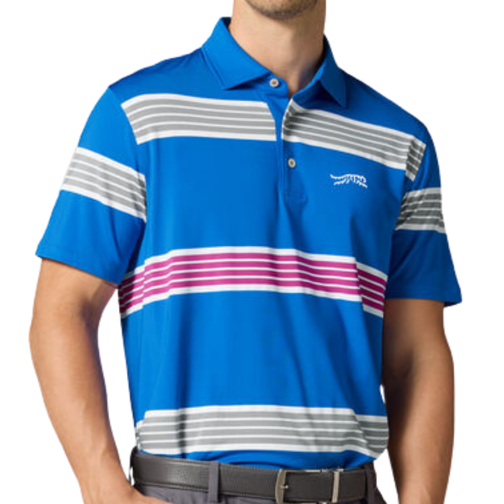 Sun Day Red Legacy Stripe Men's Polo