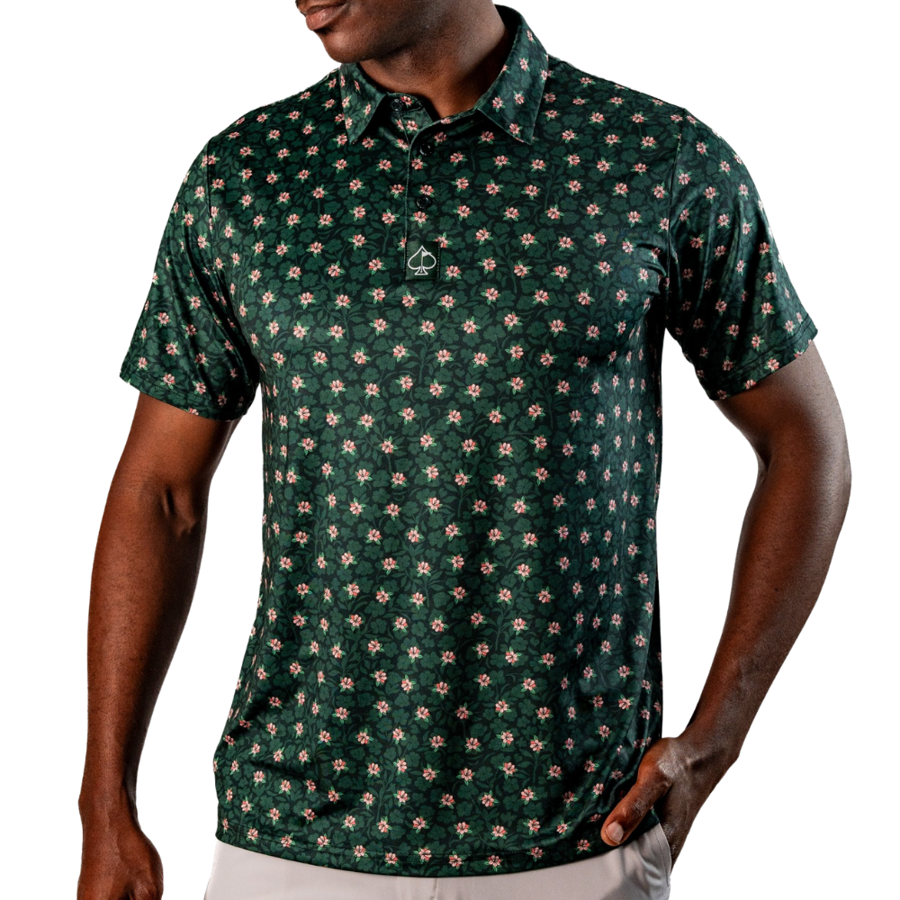 Pins & Aces Augusta Azalea Men's Polo