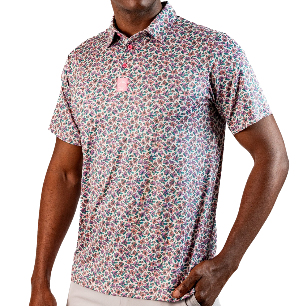 Pins & Aces Augusta Azalea Men's Polo