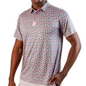 Pins & Aces Augusta Azalea Men's Polo