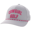 Cowboy Golf Cowgirl 5-Panel Trucker Hat - Grey/Pink