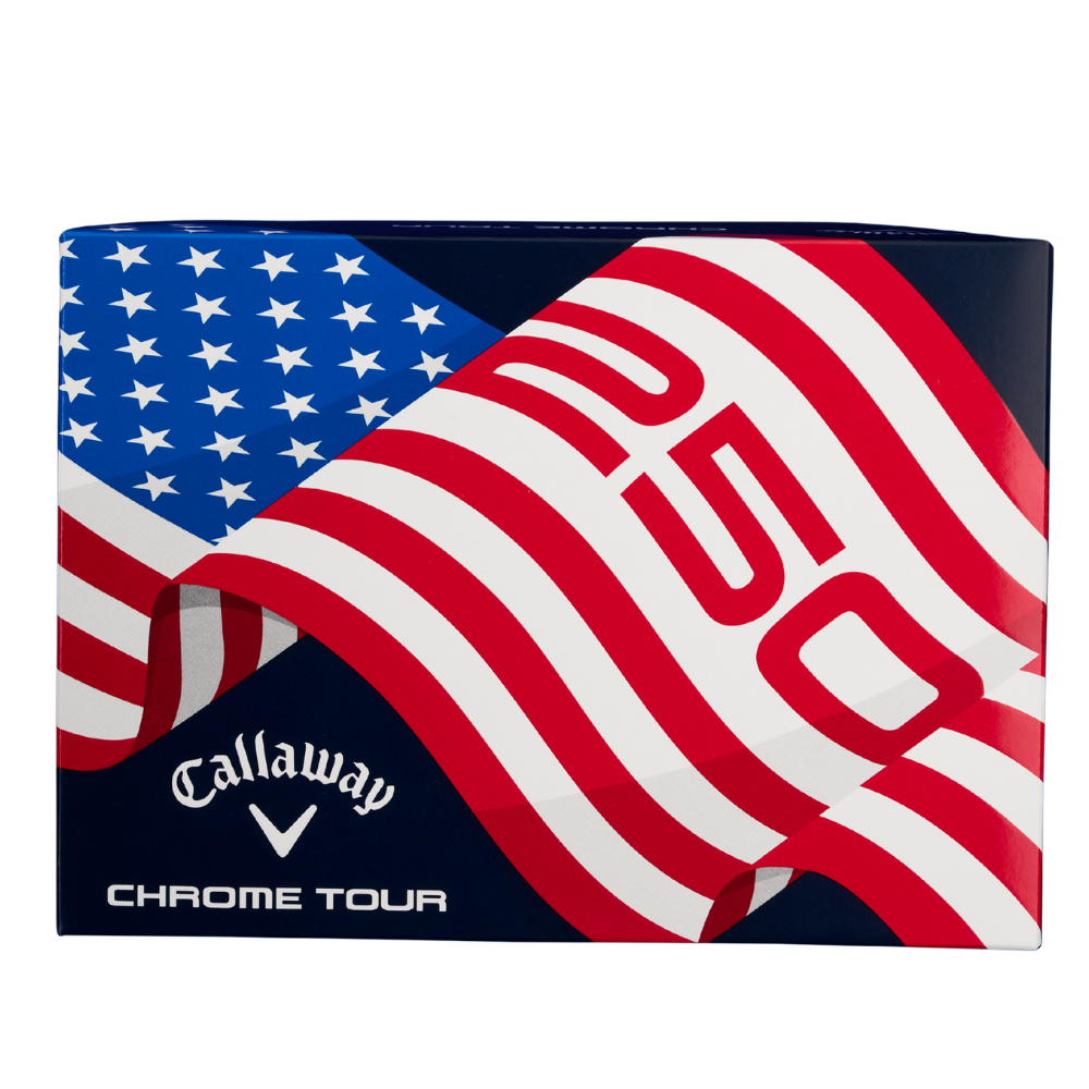 Callaway Golf Chrome Tour '26 Limited Edition USA Stripe Golf Ball