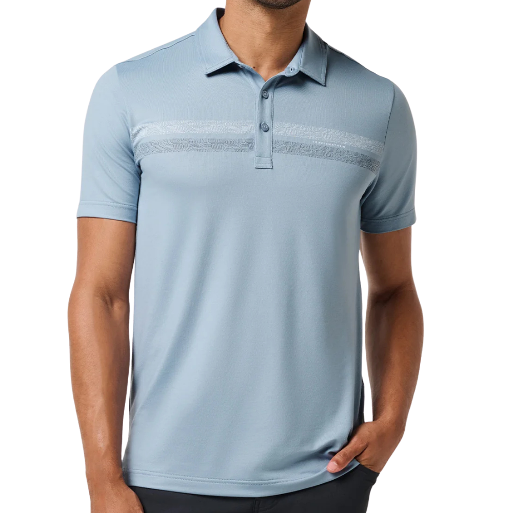 TravisMathew Featherweight Chest Stripe Men's Polo