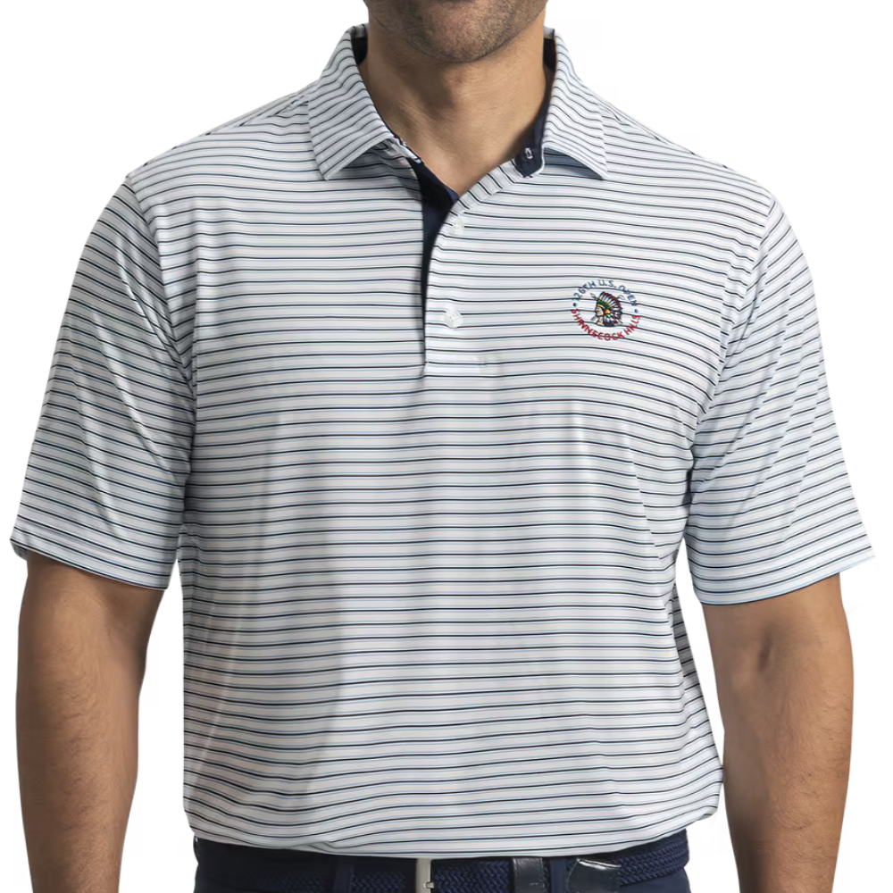 FootJoy US Open 26 Coastal Stripe Lisle Polo