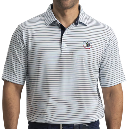 FootJoy US Open 26 Coastal Stripe Lisle Polo