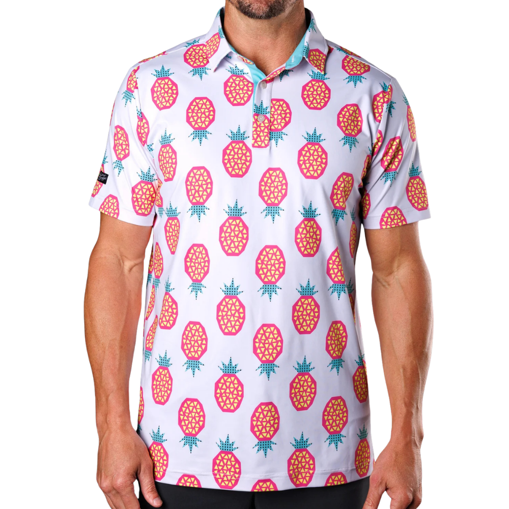 Sunday Swagger Pineapple Punch Men's Polo