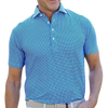 Collars & Co Featherweight Flex Relaxed Semi Men's Polo - Blue Mosaic