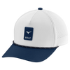 Mizuno Links 5 Panel Snapback Hat - White/Navy