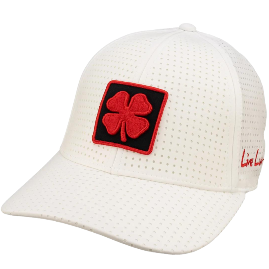 Black Clover Texas Tech Laser Men s Hat Small Medium White