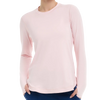 BloqUV Relaxed Scallop Long Sleeve Women's Shirt - Tickle Me Pink