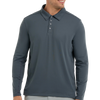 BloqUV Long Sleeve Men's Polo - Smoke