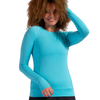 BloqUV Pullover Long Sleeve Women's Shirt - Light Turquoise