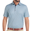 Puma Cloudspun Branch Men's Polo - Modern Mint/Deep Navy