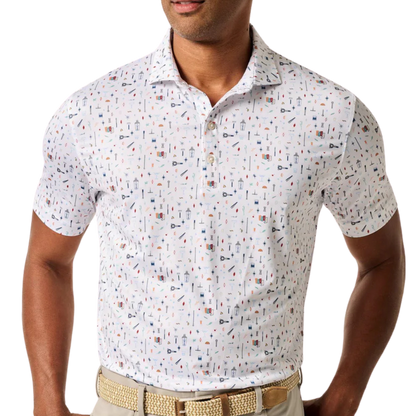 Johnnie-O Bar Cart Men's Polo