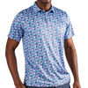 Pins and Aces Pedal Men's Polos - White