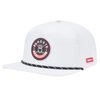 Ghost Golf Retro Golfer Snapback Hat - White