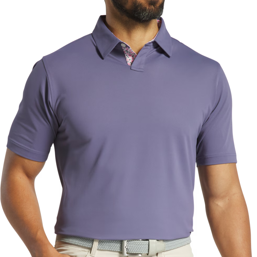 FootJoy Solid Stretch Pique Floral Men's Polo