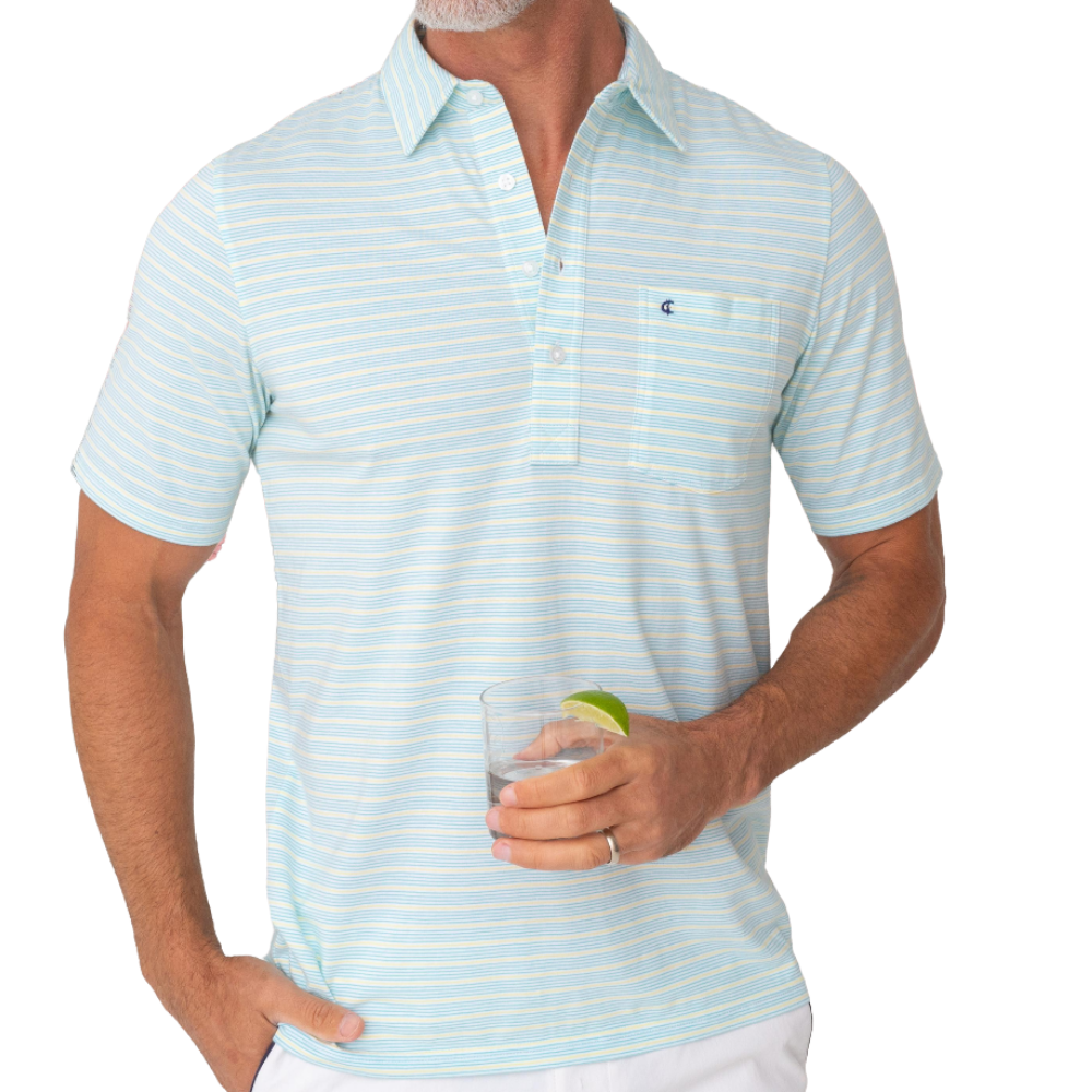 Criquet Top-Shelf Player Condesa Stripe Men's Polo