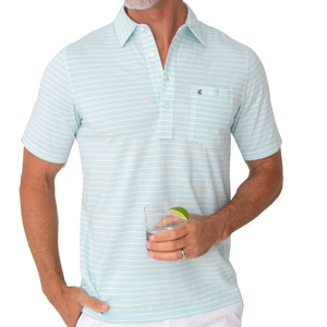 Criquet Top-Shelf Player Condesa Stripe Men's Polo