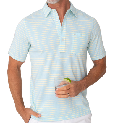 Criquet Top-Shelf Player Condesa Stripe Men's Polo