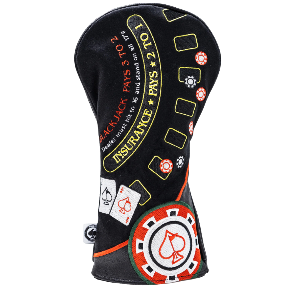 Pins and Aces BlackJack Driver Cover