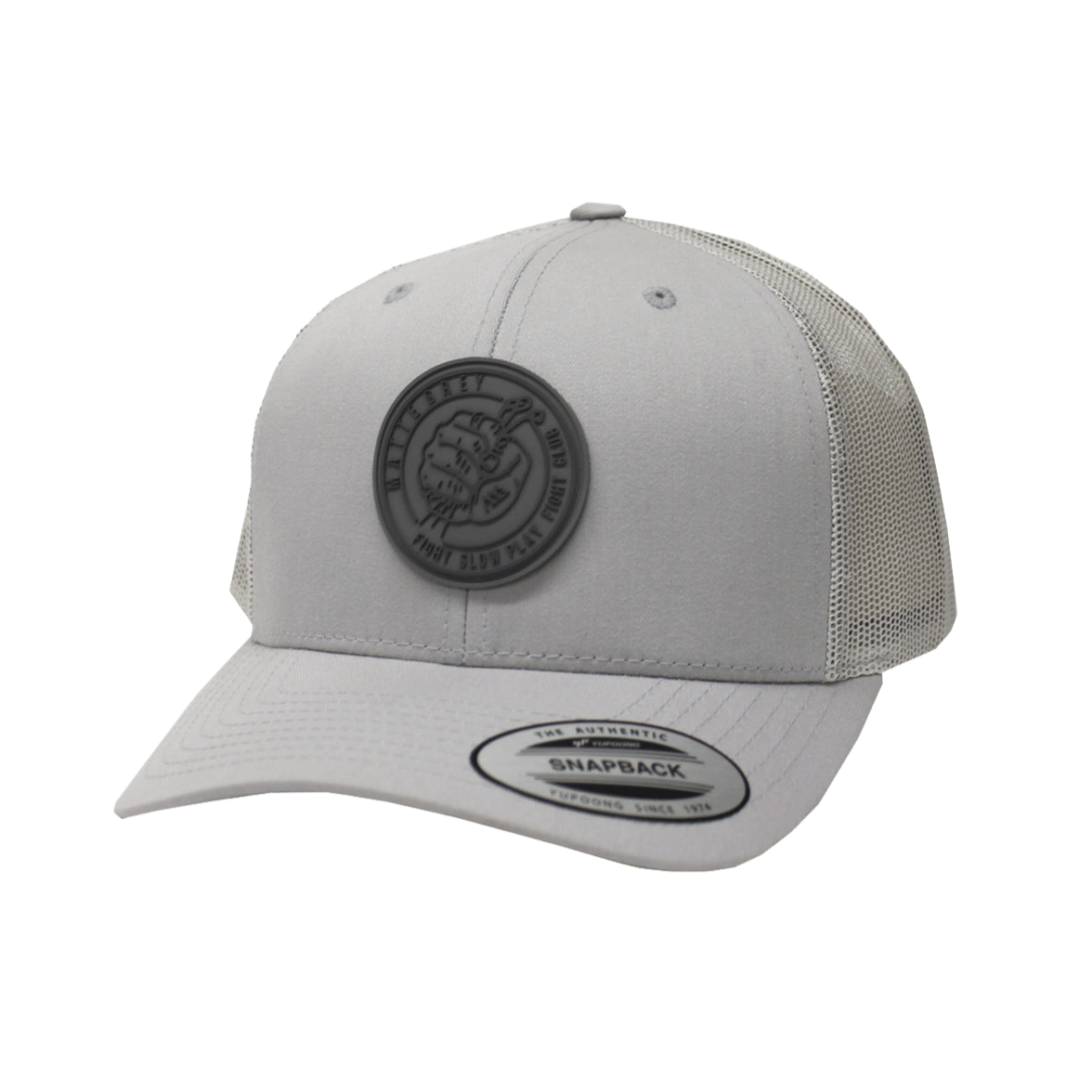 Matte grey top golf hat