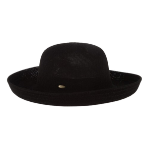 Dorfman Pacific Knitted Poly Straw Big Brim Hat