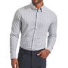 Mizzen+Main Leeward Long Sleeve Men's Dress Shirt - Gray/Pink Diamond Print