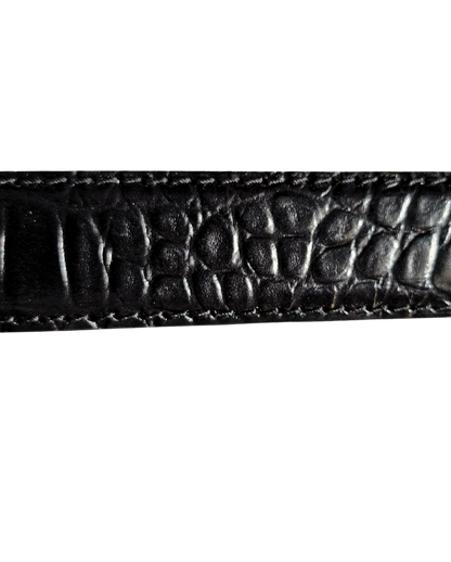 Antas Italian Mock Gator Tail Cut to Fit Men's Belt