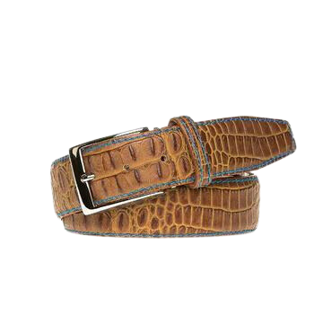 Antas Antique Mock Crocodile Cut to Fit Men's Belt