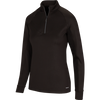 Greg Norman Croc 1/4 Zip Long Sleeve Women's Pullover - Black