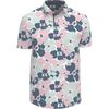 Swannies Ace Men's Polo - Flamingo/Mint Blue