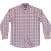 Southern Marsh Nassau Performance Plaid Dress Shirt - Mountain Purple and washed red