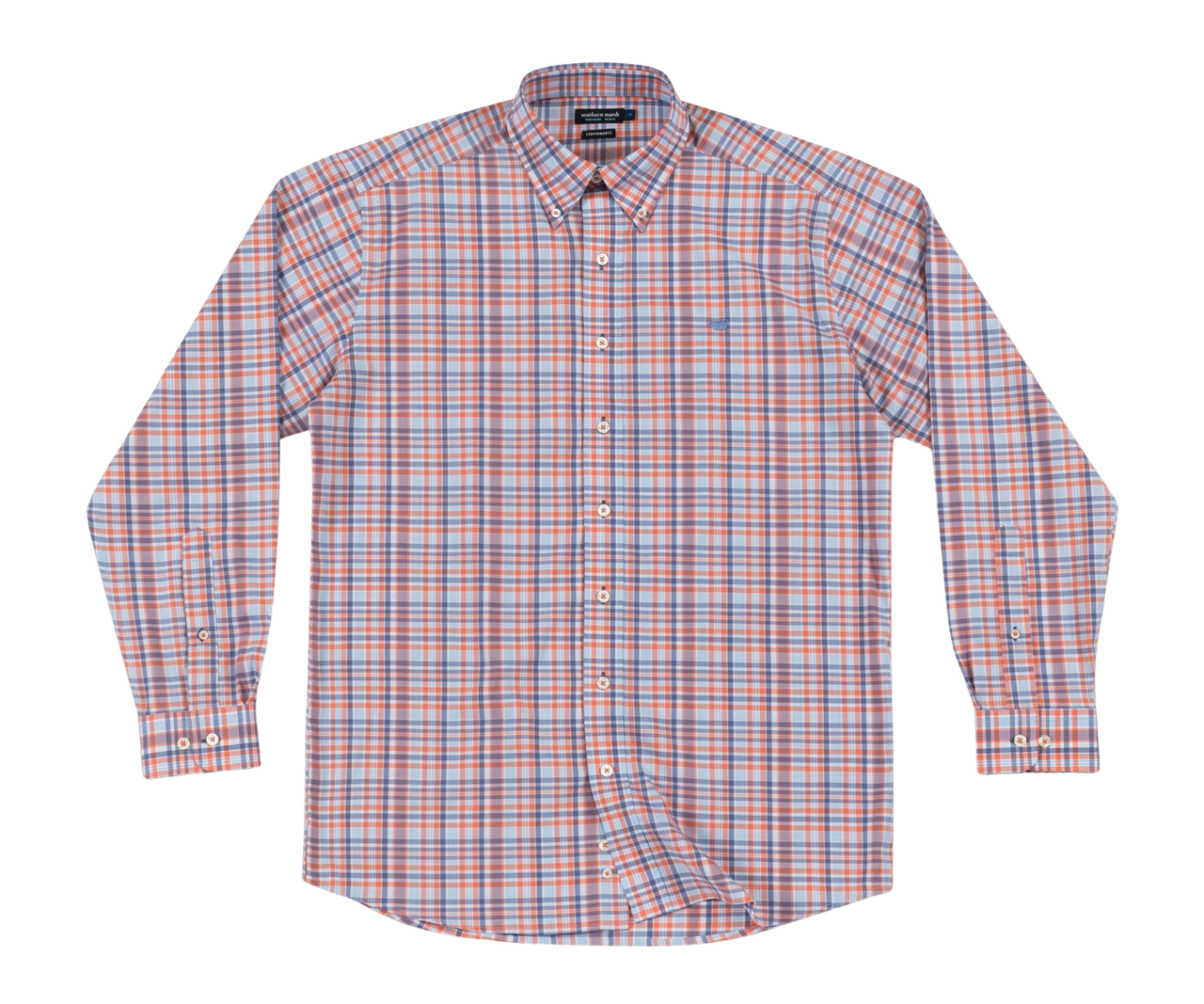 Southern Marsh Nassau Performance Plaid Dress Shirt