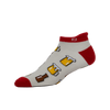 FootJoy ProDry Seasonal Roll Tab Men's Socks - White/Red