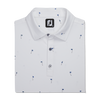 FootJoy 18 Holes Print Men's Polo - White