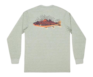 Southern Marsh Long Sleeve FieldTec Heathered Performance Tee