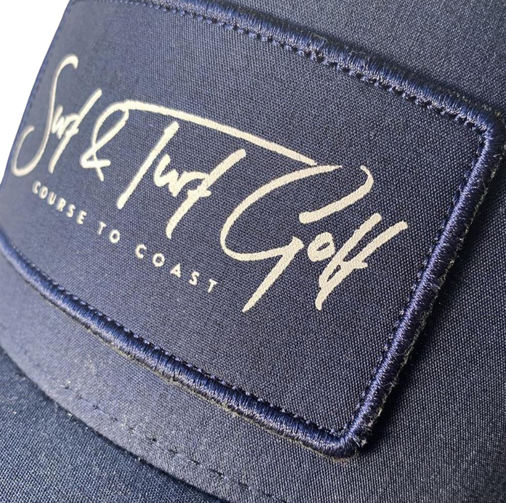 Surf & Turf Golf Press Telles island Trucker Hat