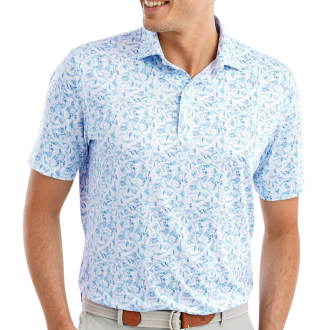 Johnnie-O Santa Monica Scene Men's Polo