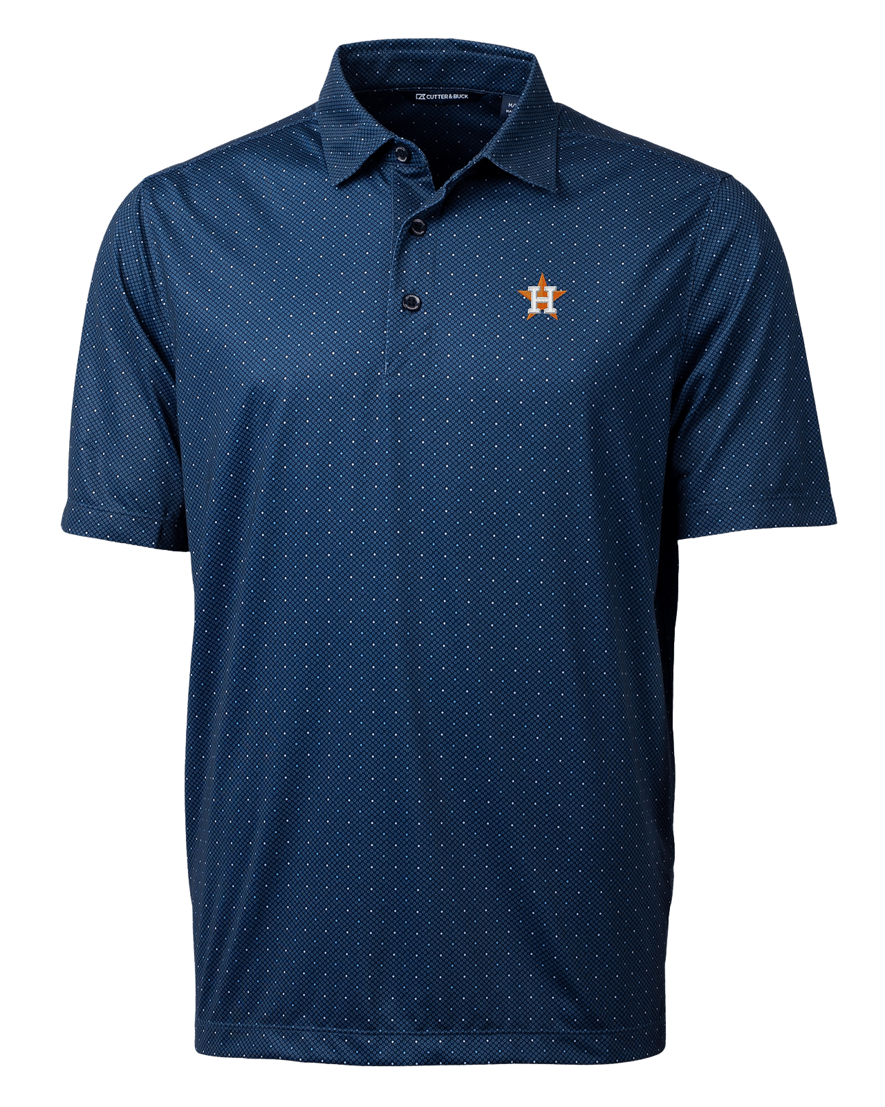 Cutter & Buck Astros Pike Double Dot Print Stretch Men's Polo