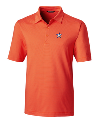 Thumbnail for Cutter & Buck Astros Forge Pencil Stripe Stretch Men's Polo
