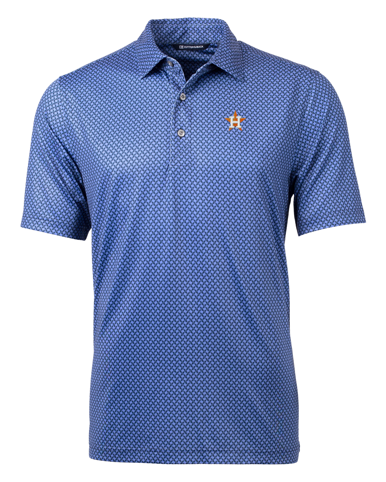 Cutter & Buck Astros Pike Double Dot Print Stretch Men's Polo