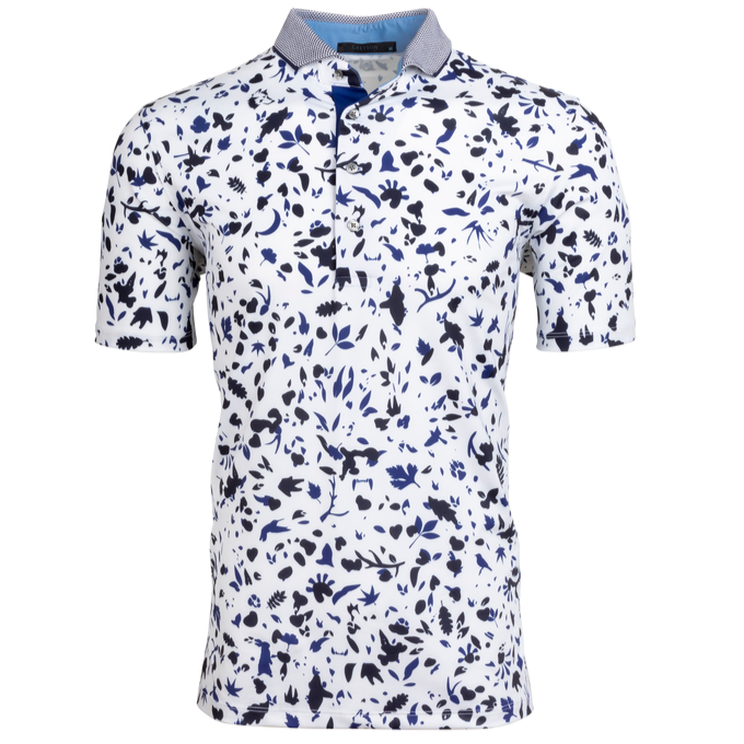 Greyson Wolf Forest Men's Polo