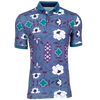 Greyson Mountain Laurel Print Men's Polo - Falcon