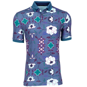 Greyson Mountain Laurel Print Men's Polo