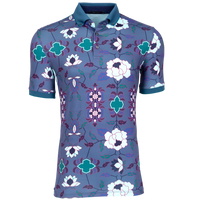 Thumbnail for Greyson Mountain Laurel Print Men's Polo