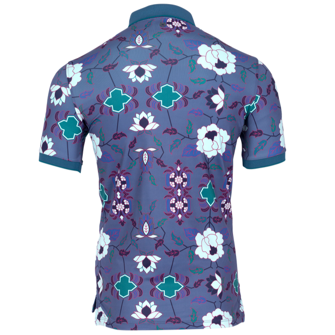 Greyson Mountain Laurel Print Men's Polo