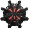 Softspikes Pulsar Small Metal Golf Cleats - Black/Red