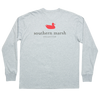 Southern Marsh Authentic Long SLeeve T-Shirt - Light Grey